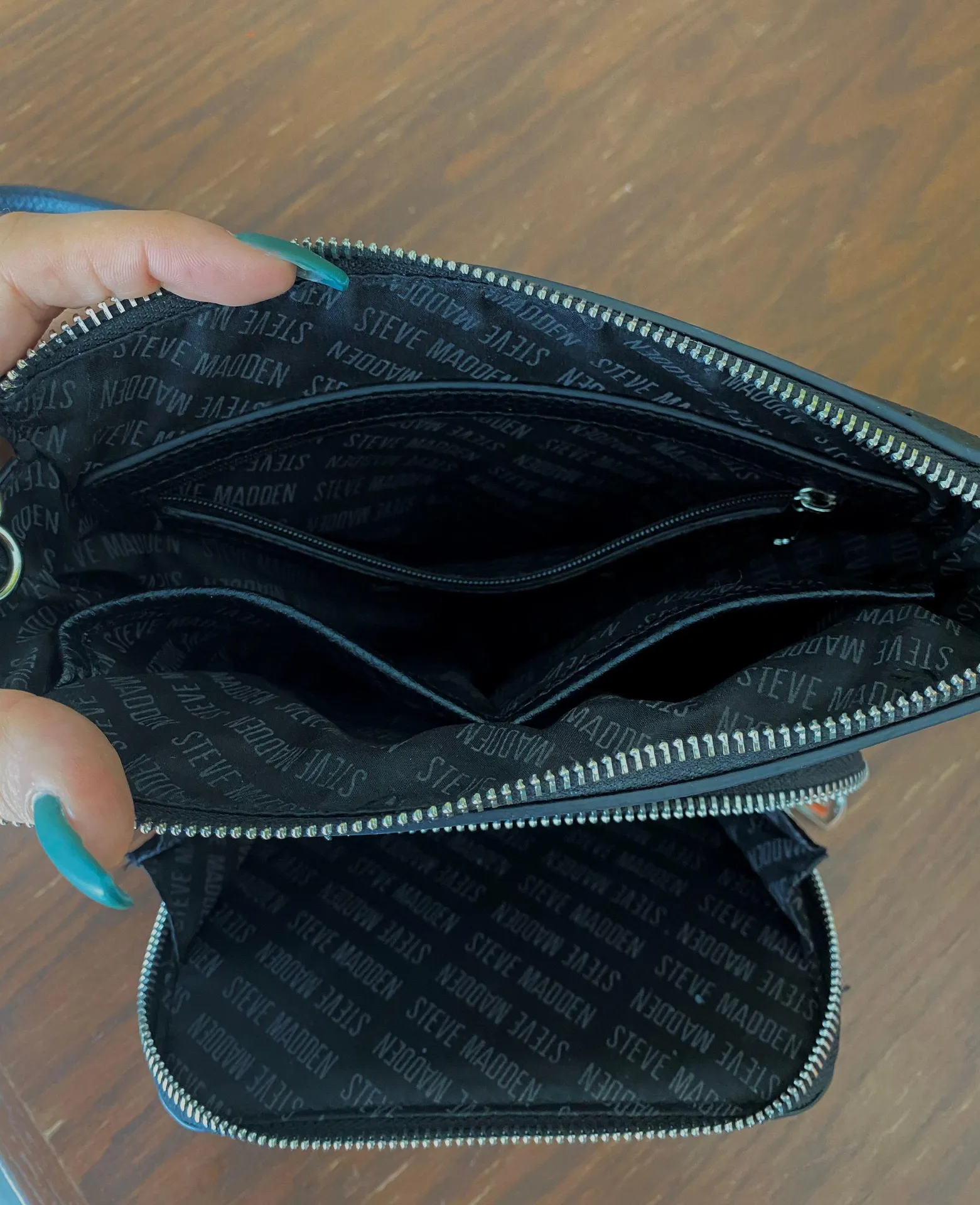Black Leather Purse - Image 5