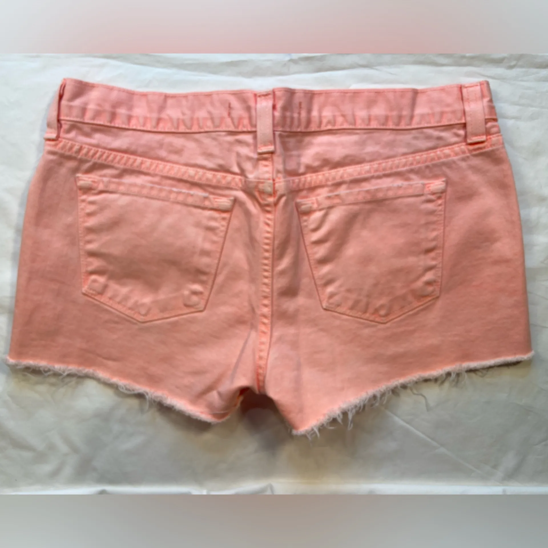 J Brand Shorts Distressed Jeans, coral‎ color size 27 - Image 2
