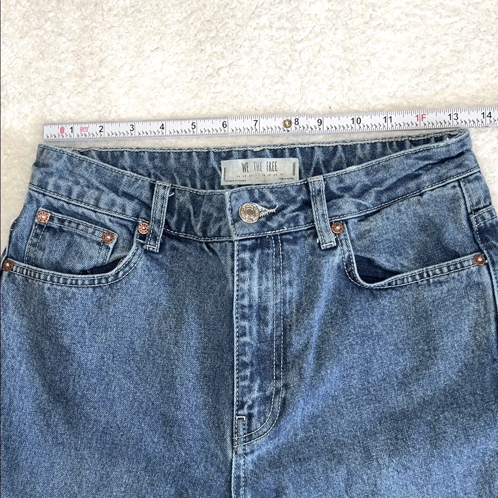 We The Free High-Rise Mom Jeans Blue Size‎ 27 - Image 3