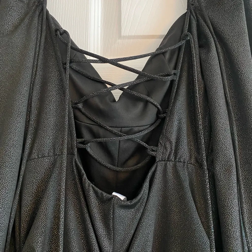 Lucy in the Sky Black Long Sleeve Dress - Image 6