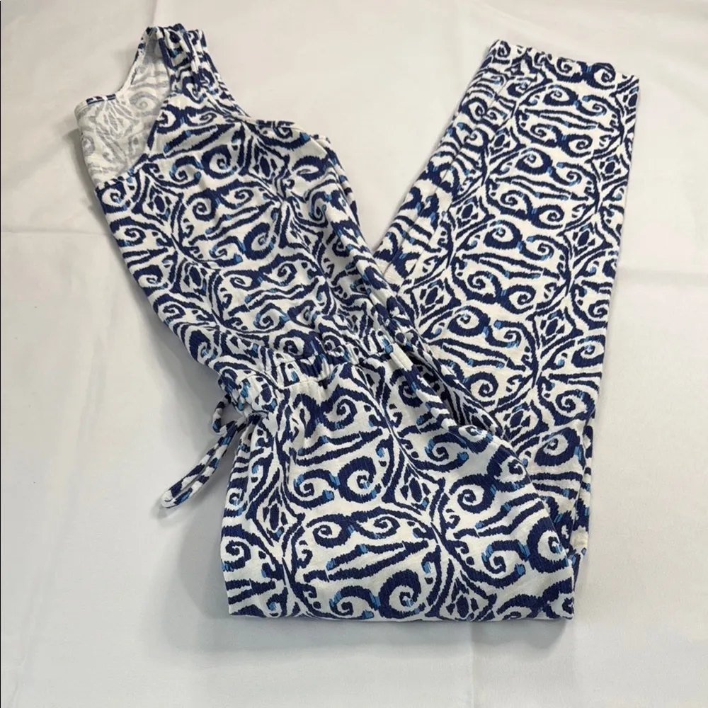Vineyard Vines Blue and White Patterned Jumpsuit - Image 5