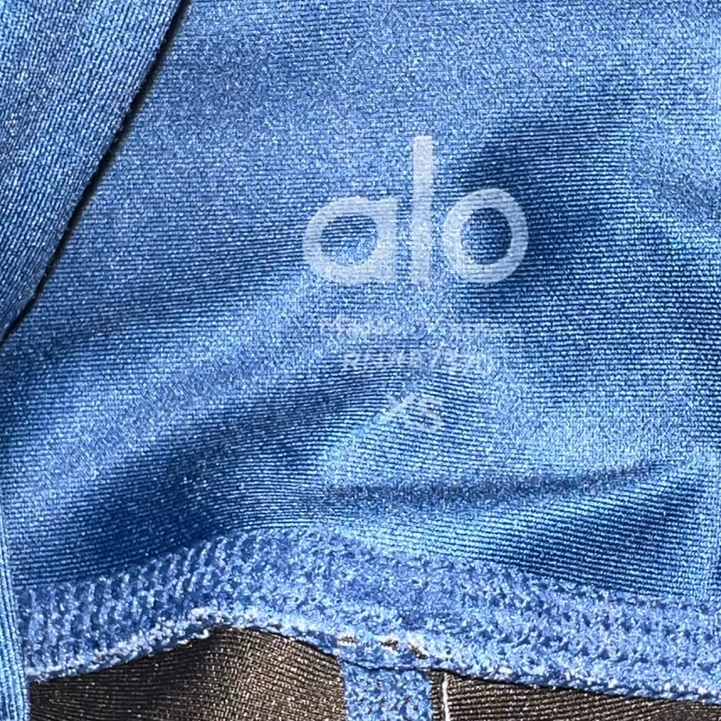 Alo Yoga High Rise Airlift Leggings Red Blue Chevron Polyester Spandex‎ Sz XS - Image 5