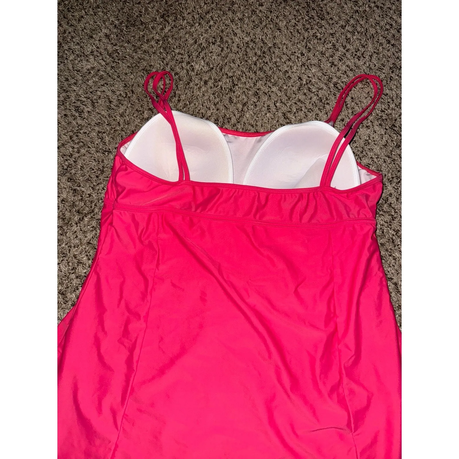 Carol Vee‎ Women's Pink Swimsuit Dress Size 24 - Image 6