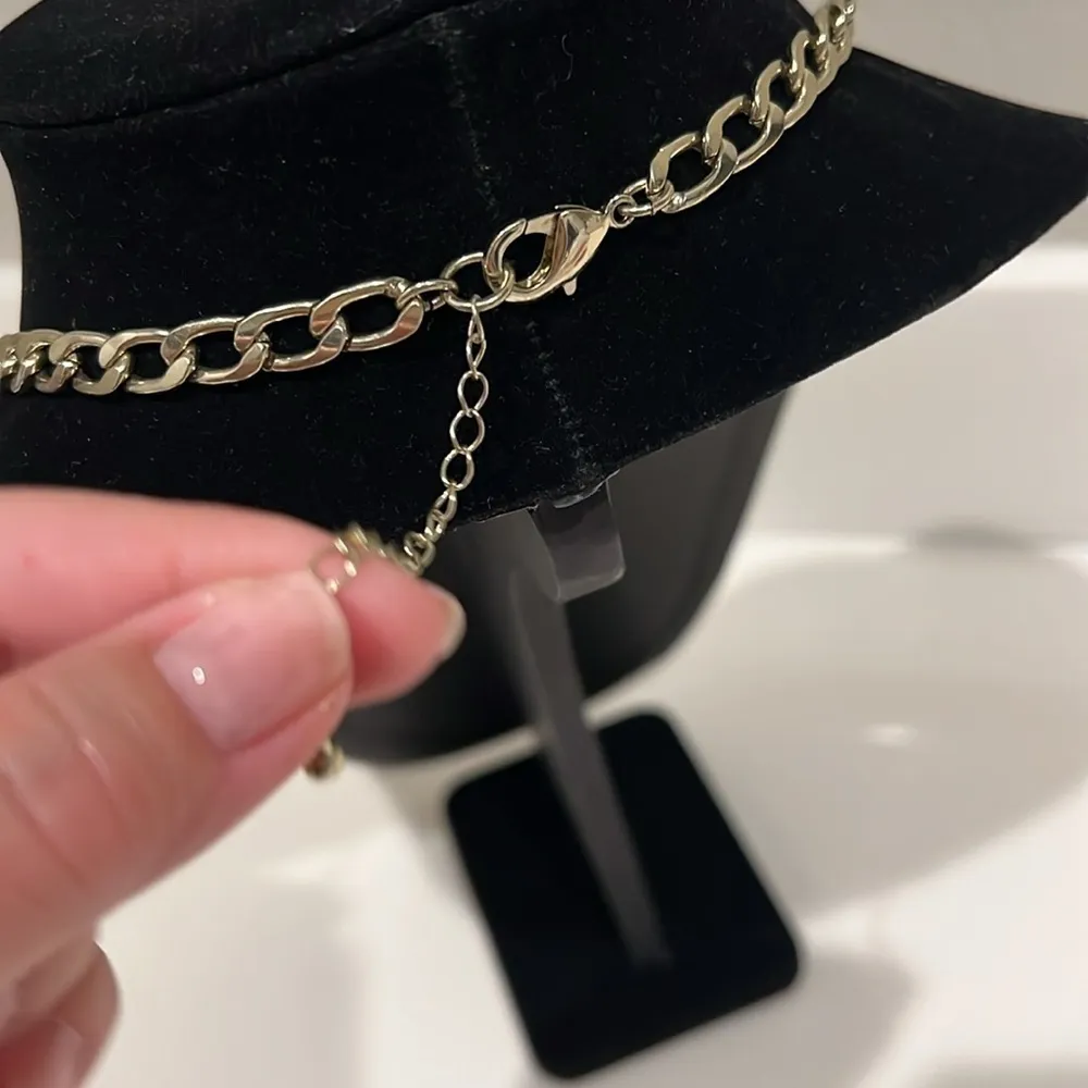 Crescent Moon Custom Statement Bib Necklace, abstract squash blossom,silver tone - Image 6