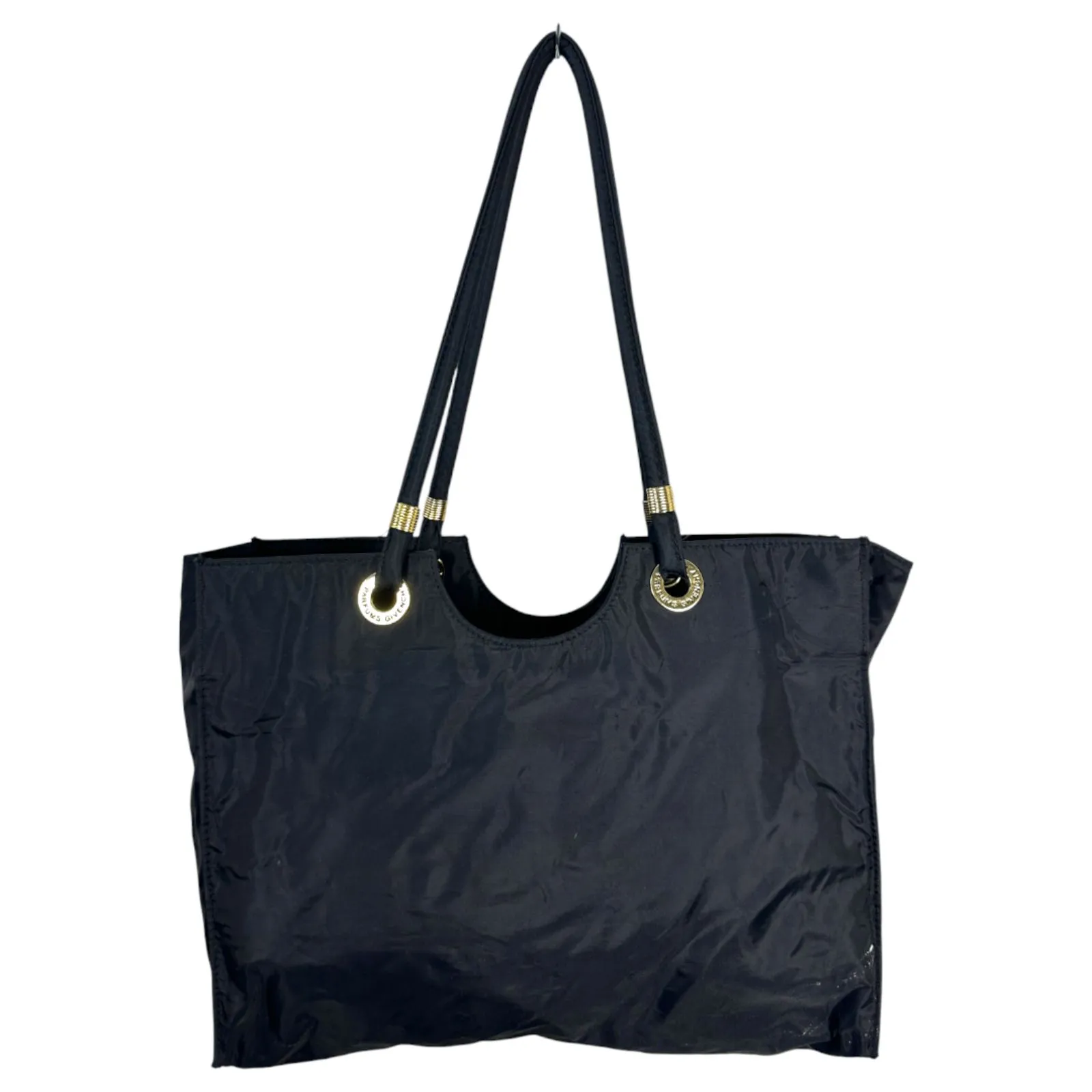 Givenchy Parfumes Black Canvas Tote Shoulder Bag - Image 3