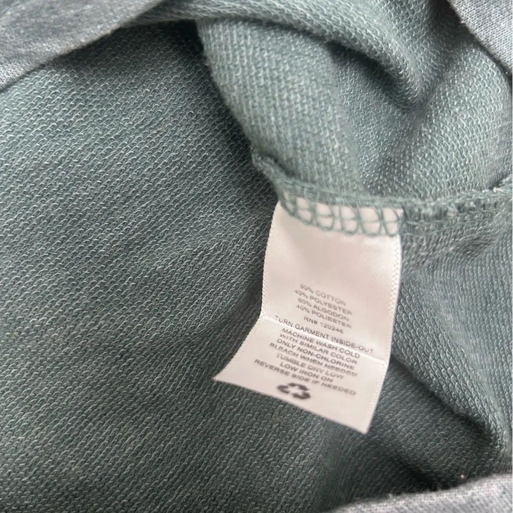 Wallflower Women’s Taylor Essential French Terry Shirt Jacket (Shacket) Medium Green - Image 4