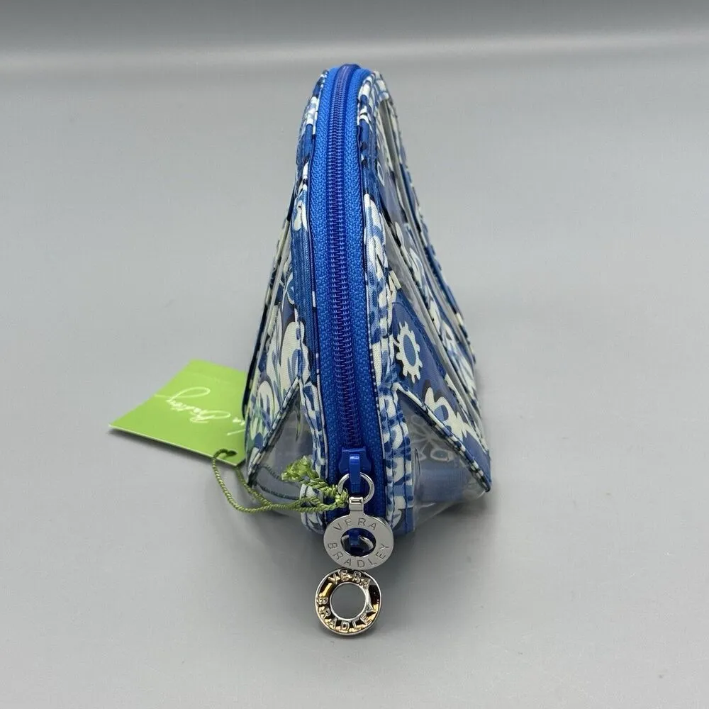 Vera Bradley Blue Lagoon Little Seashell PVC Makeup Bag Retired 2011 Travel Bag - Image 7