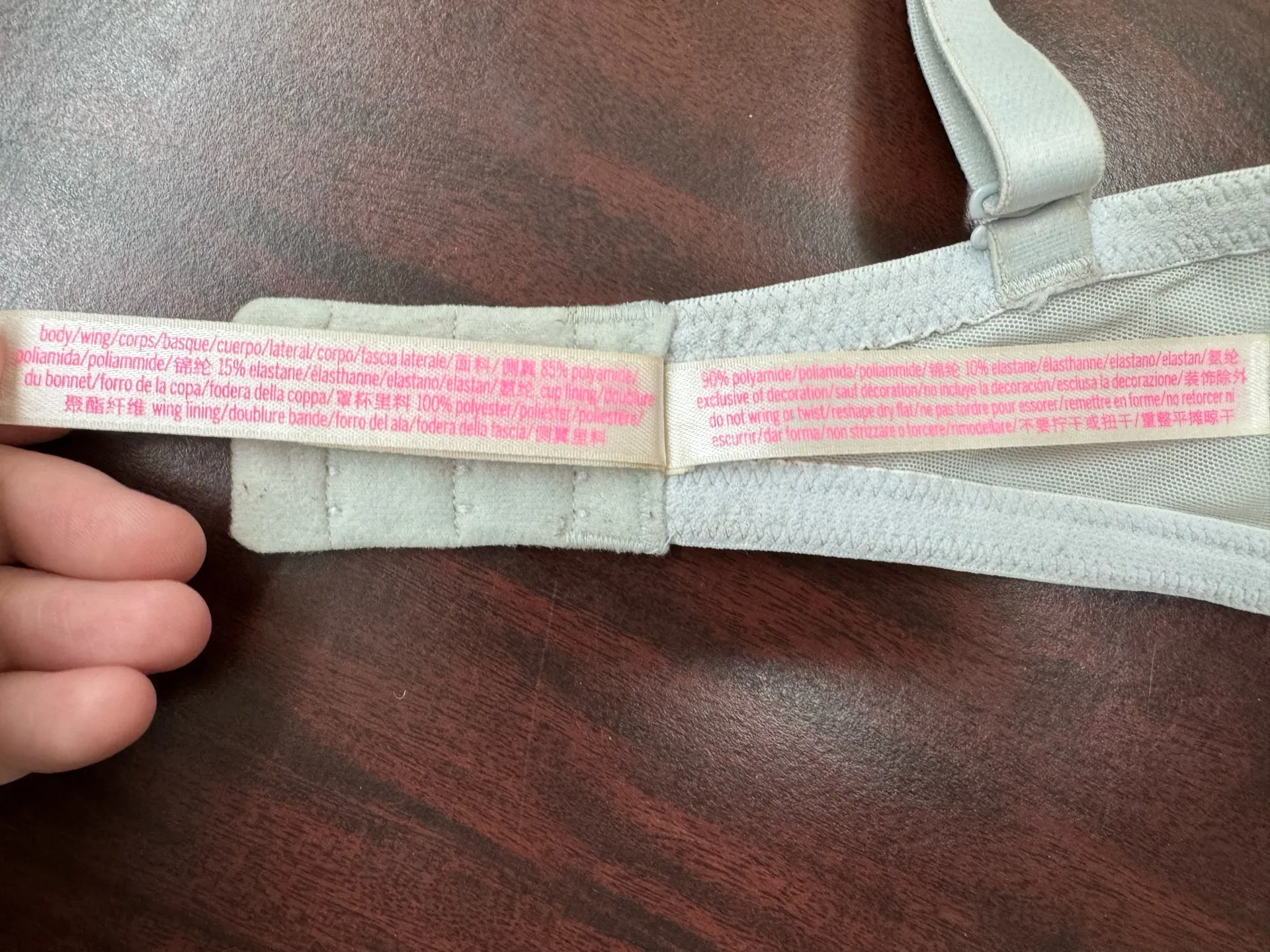 PINK Victoria’s Secret Grey Wear Everywhere T-Shirt Lightly Lined Size 36DD - Image 7