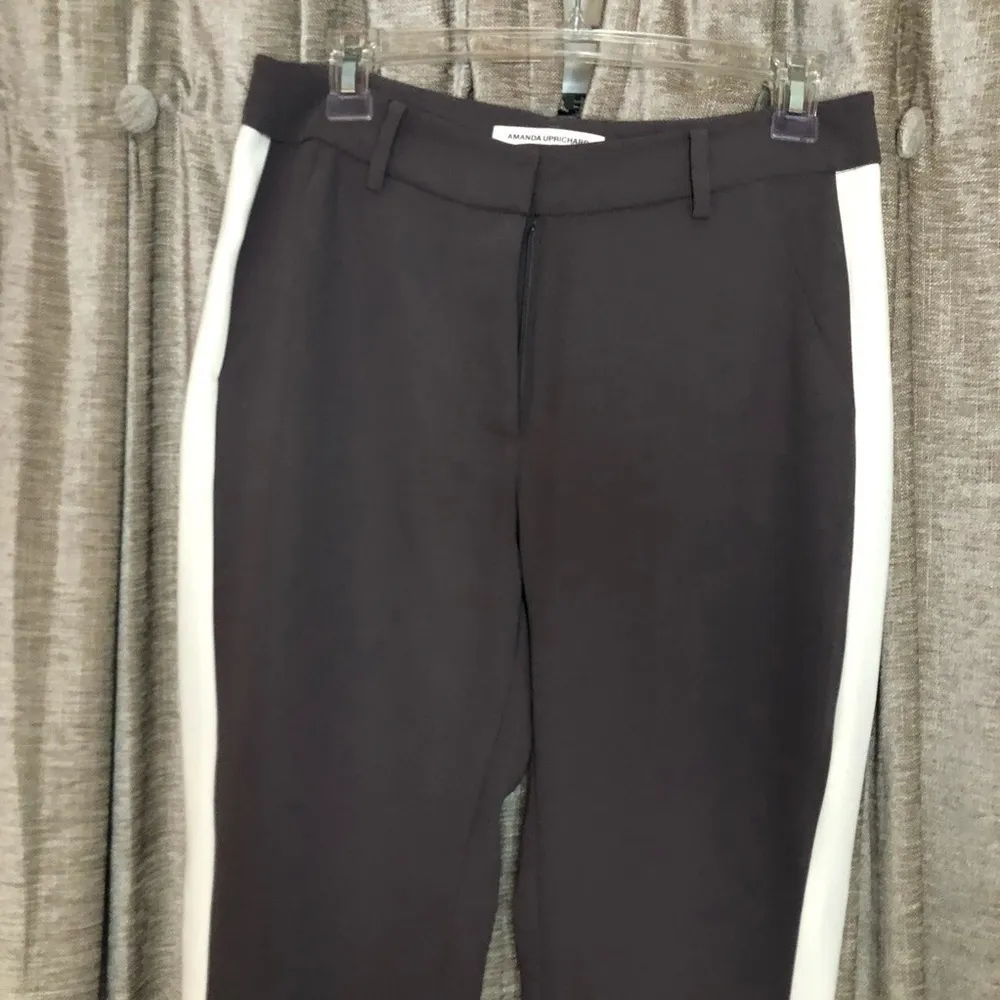 Amanda Uprichard Gray Kensington Tuxedo Pants Size Small - Image 5