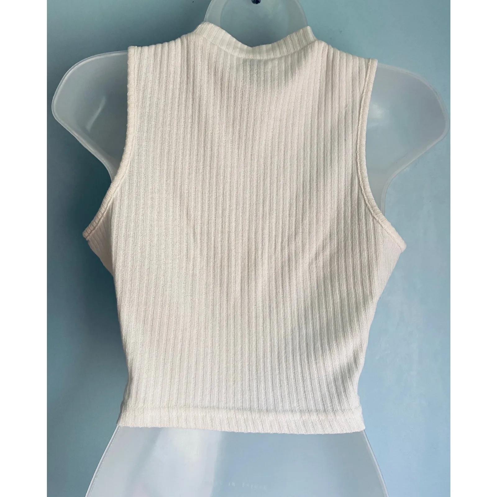 Shein Ribbed Crop Tops Women's Medium - Image 3