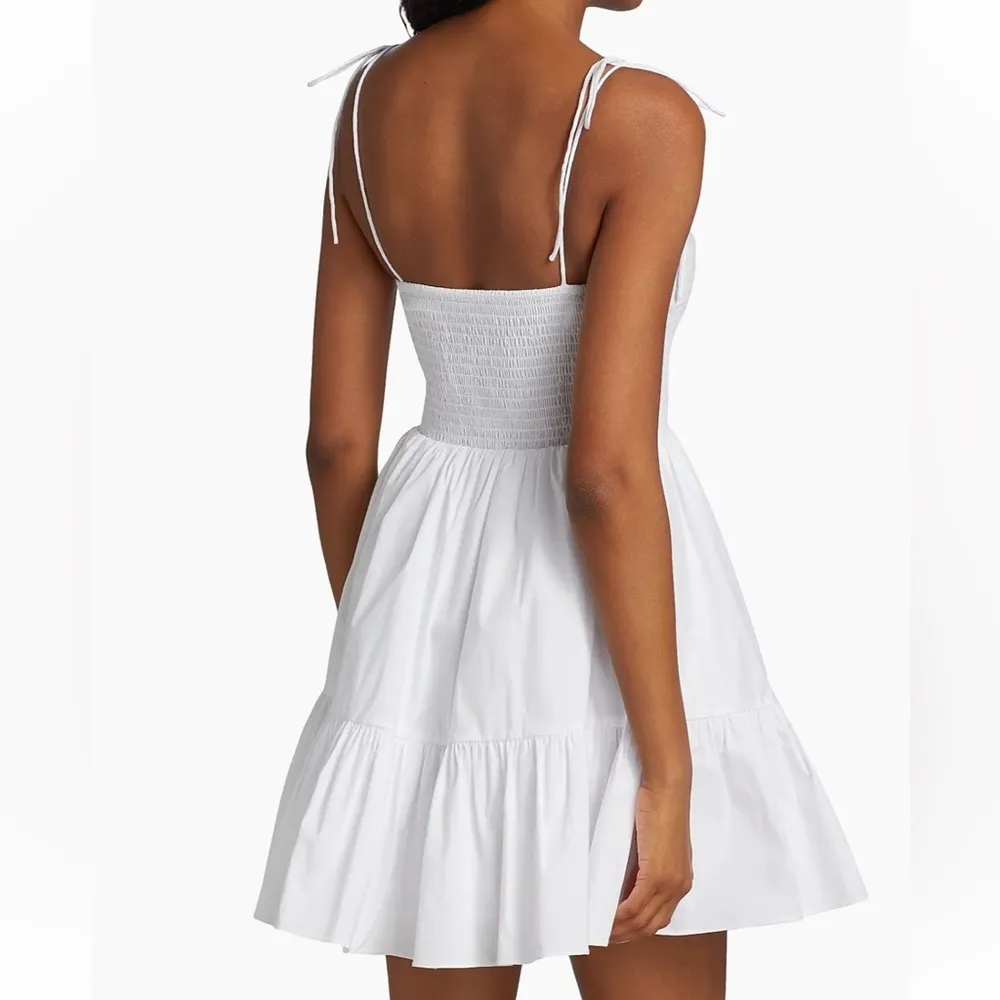 STAUD NWOT  Landry mini dress in white - Image 6