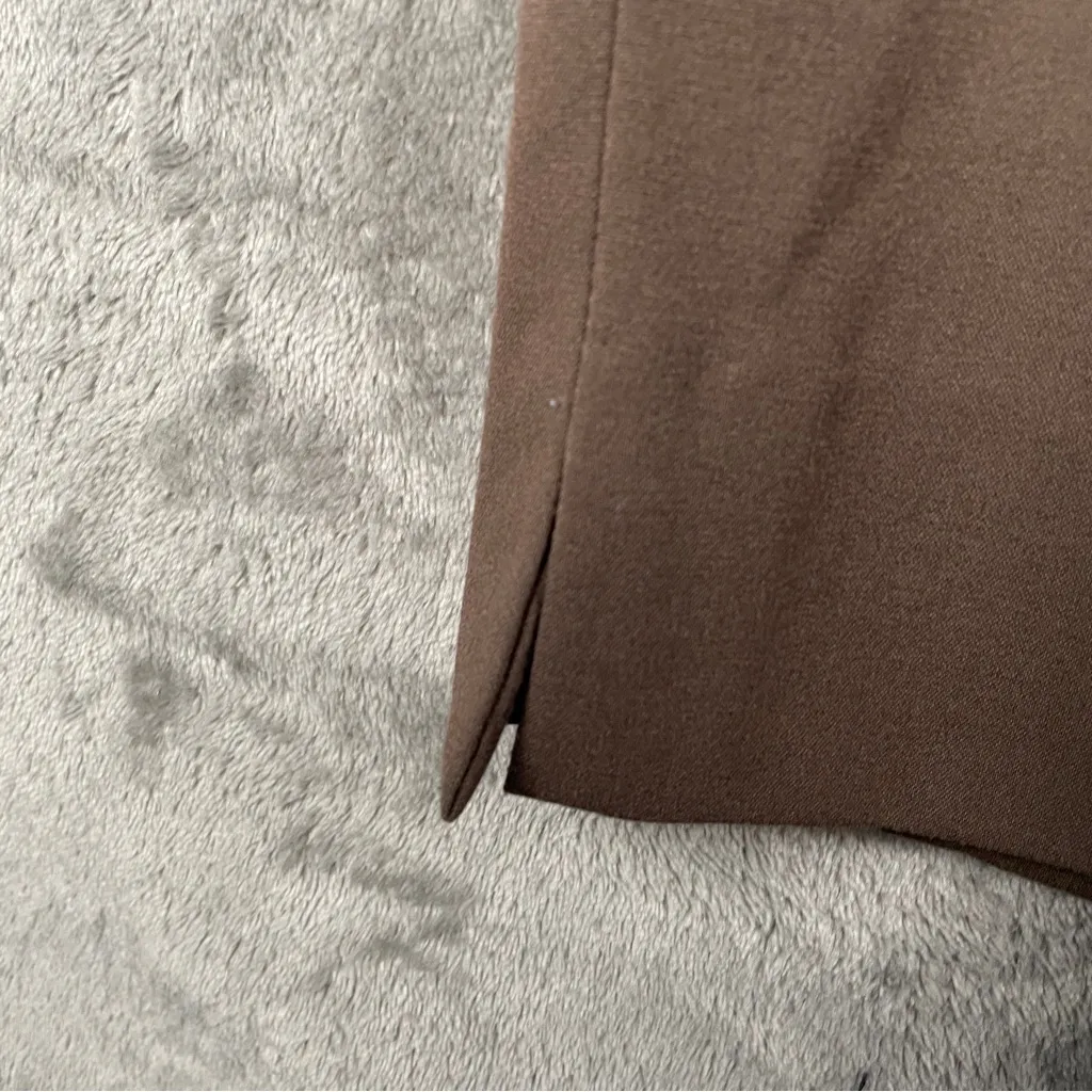 Lena Gabrielle Women’s Dress Pants Size 8 Brown Mid Rise Work Trousers - Image 7