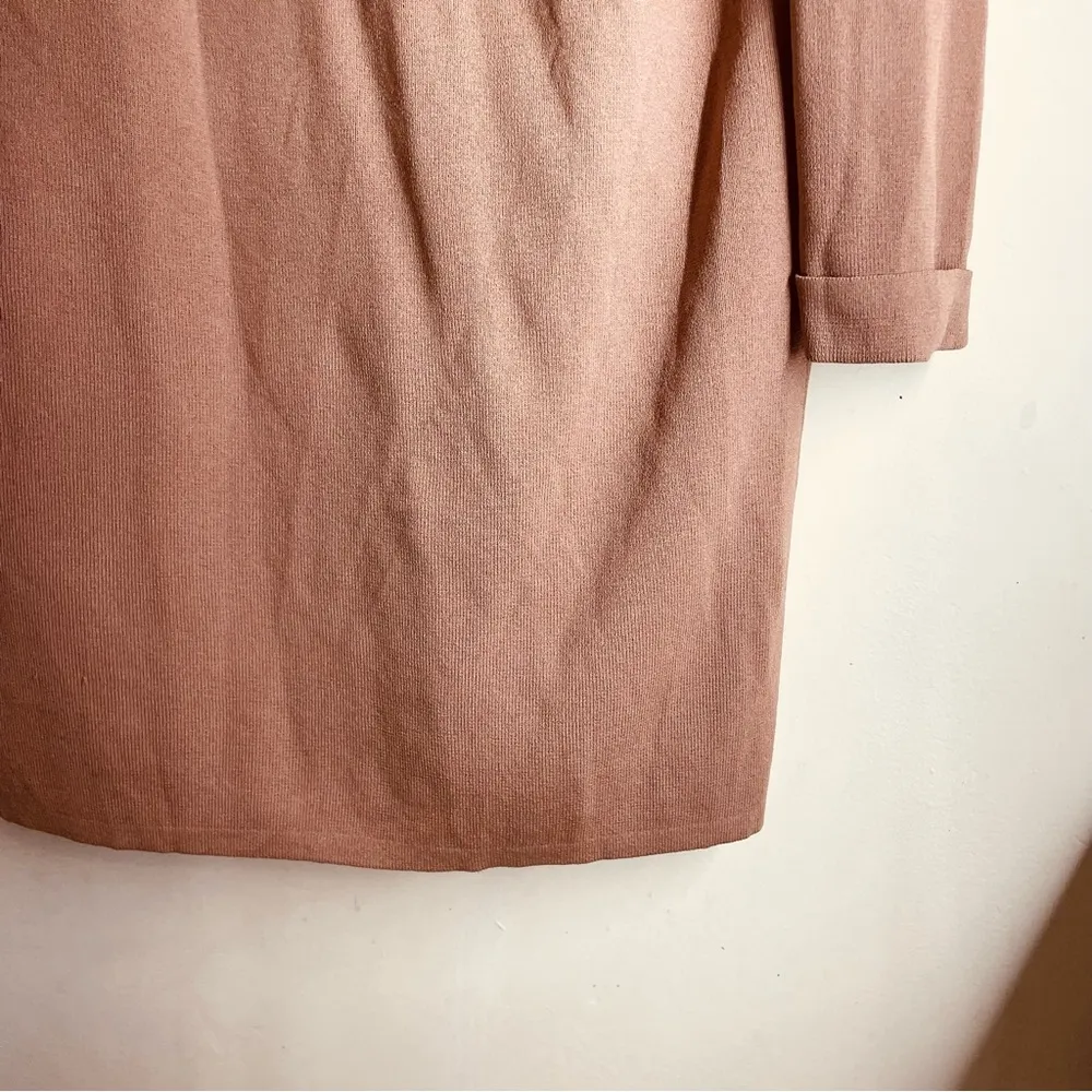 Mod Ref Jack Open Front Long Cardigan Light Brown size M - Image 7