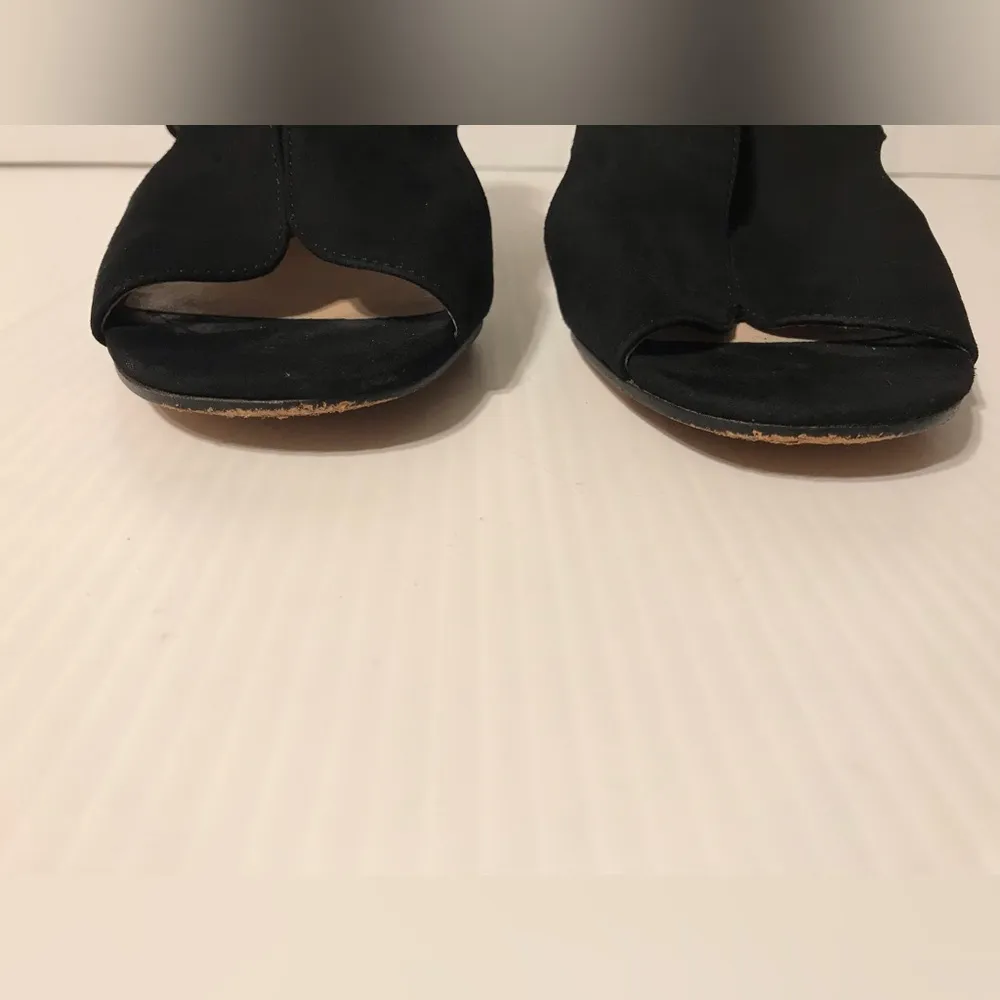 Louise et Cie Lo-Kamber suede black sling back block heel sandal size 10 M /42 - Image 6