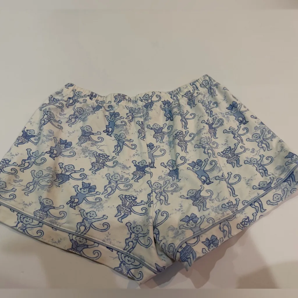 Roller Rabbit x Love Shack Fancy Limited Edition Blue and white Shorts XS - Image 2