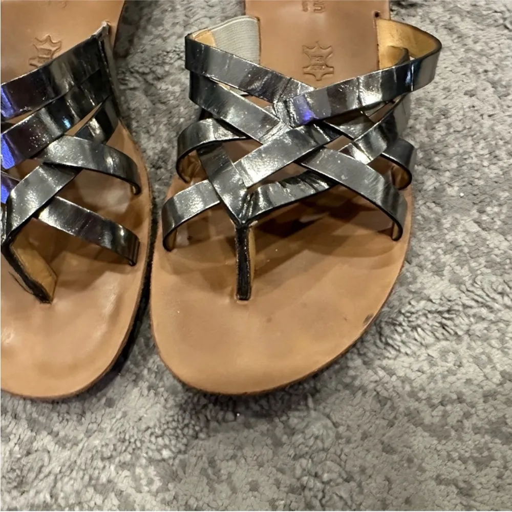 Paul Green Munchen Strappy Leather Slides Slip On Size 6 - Image 4