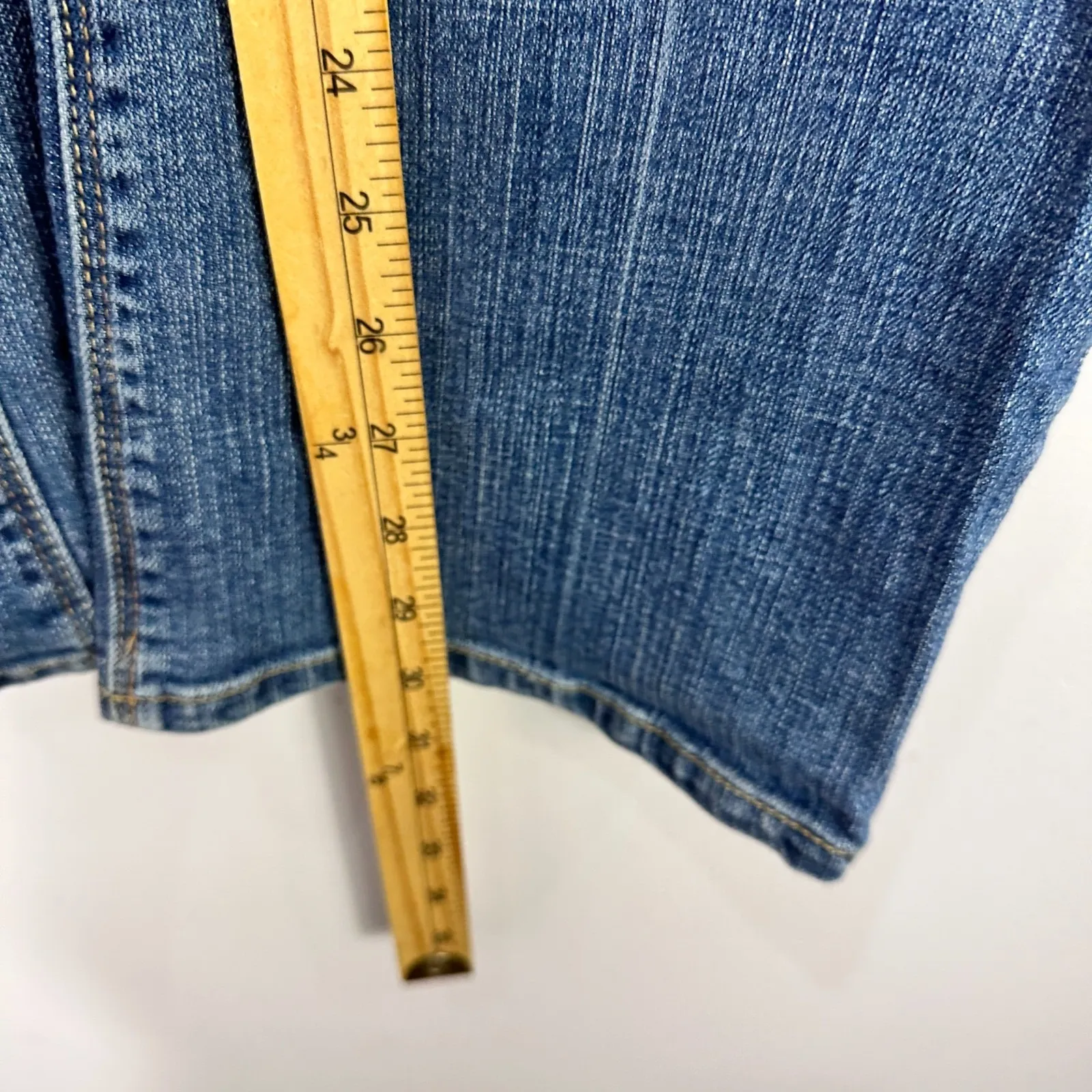 Old Navy Maternity Jeans 8R Blue Bootcut Denim Y2K Retro Stretch Pregnancy Pants - Image 6