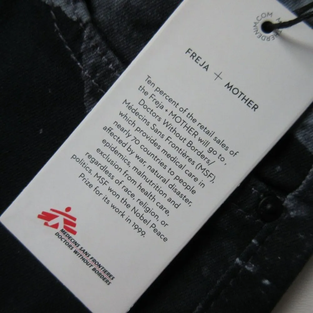 NWT Mother x Freja The Muse in Crystal Cove Print Stretch Skinny Jeans 25 - Image 5