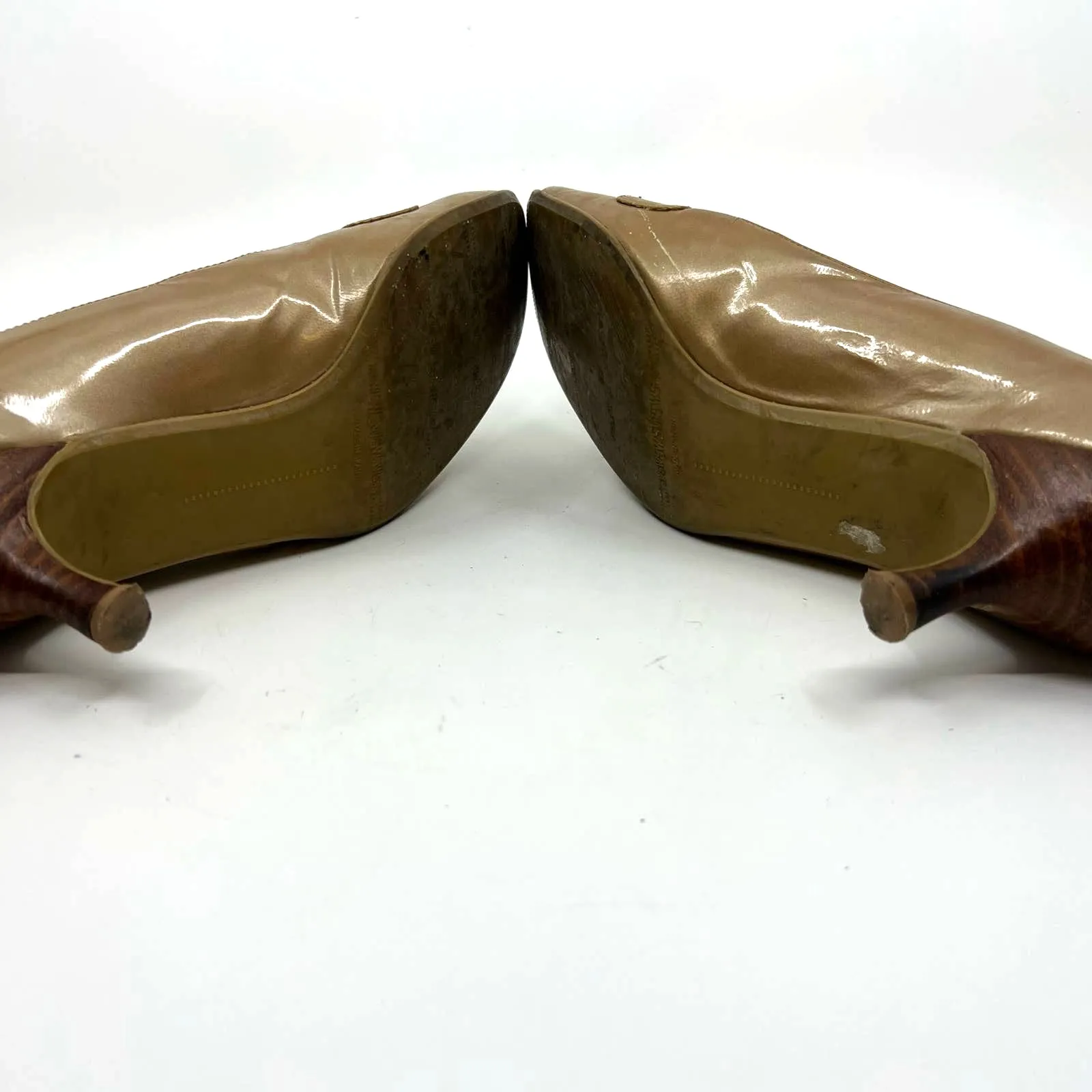 Stuart Weitzman  Patent Leather Tassel Kitten Heel 6.5 US - Image 8