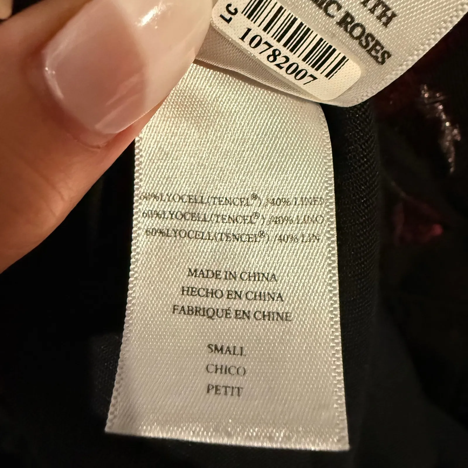 Rails Women's Elliot Floral Embroidered Utility Shirt Jacket Black Small Boho - Image 6