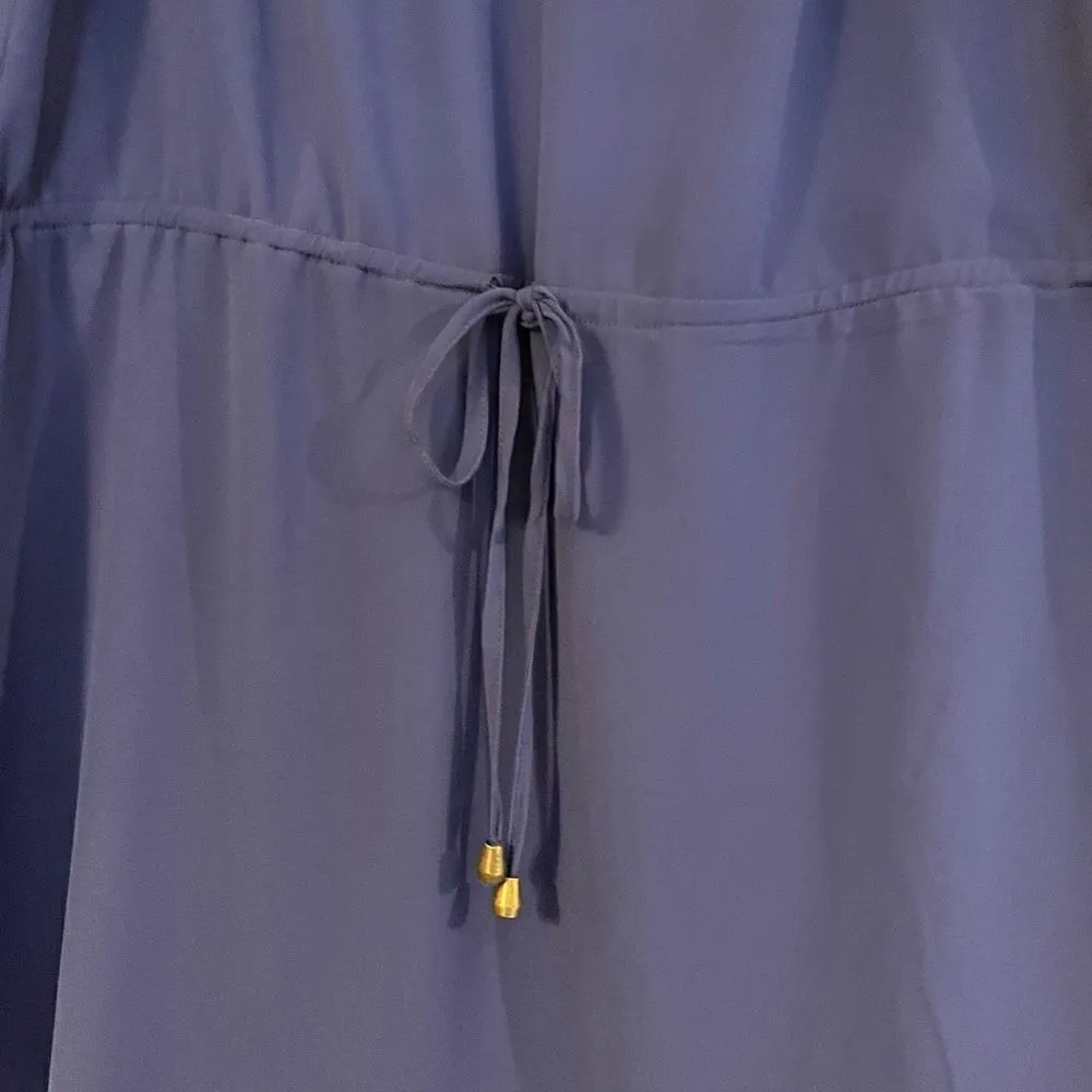 Naked Zebra Blue Tank Tie Waist Mini Dress - Image 4