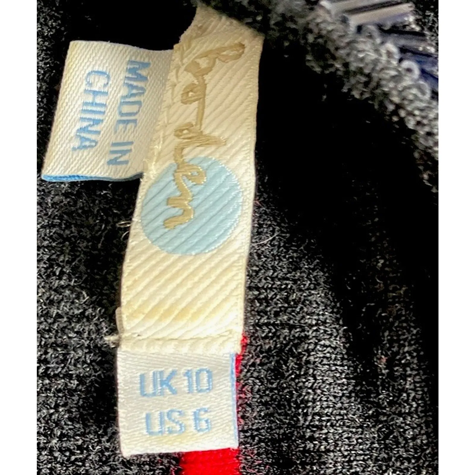 Black Boden Sweater Black Sequin Collar Wool Blend Crewneck Sweater 6US 10 UK Size 6 - Image 7