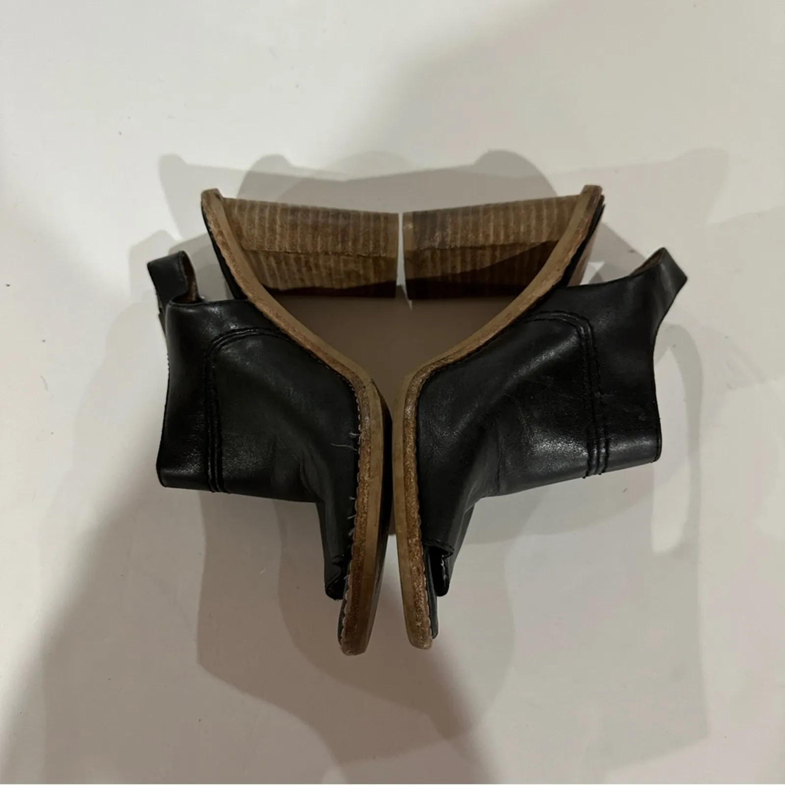 Madewell The Marie Black Slingback‎ Stacked Heel Sandal Size 6 - Image 2