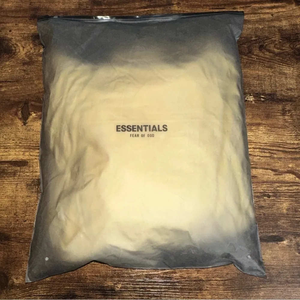 Fear of God Essentials Hoodie Womens XL Off White Relaxed Fleece Core Collection - Image 10