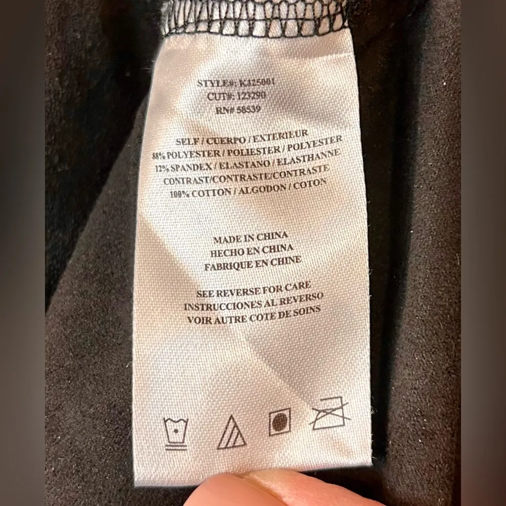 Kut From The Kloth Tayanita Faux Suede Waterfall Moto Jacket in Black Size Lg - Image 9