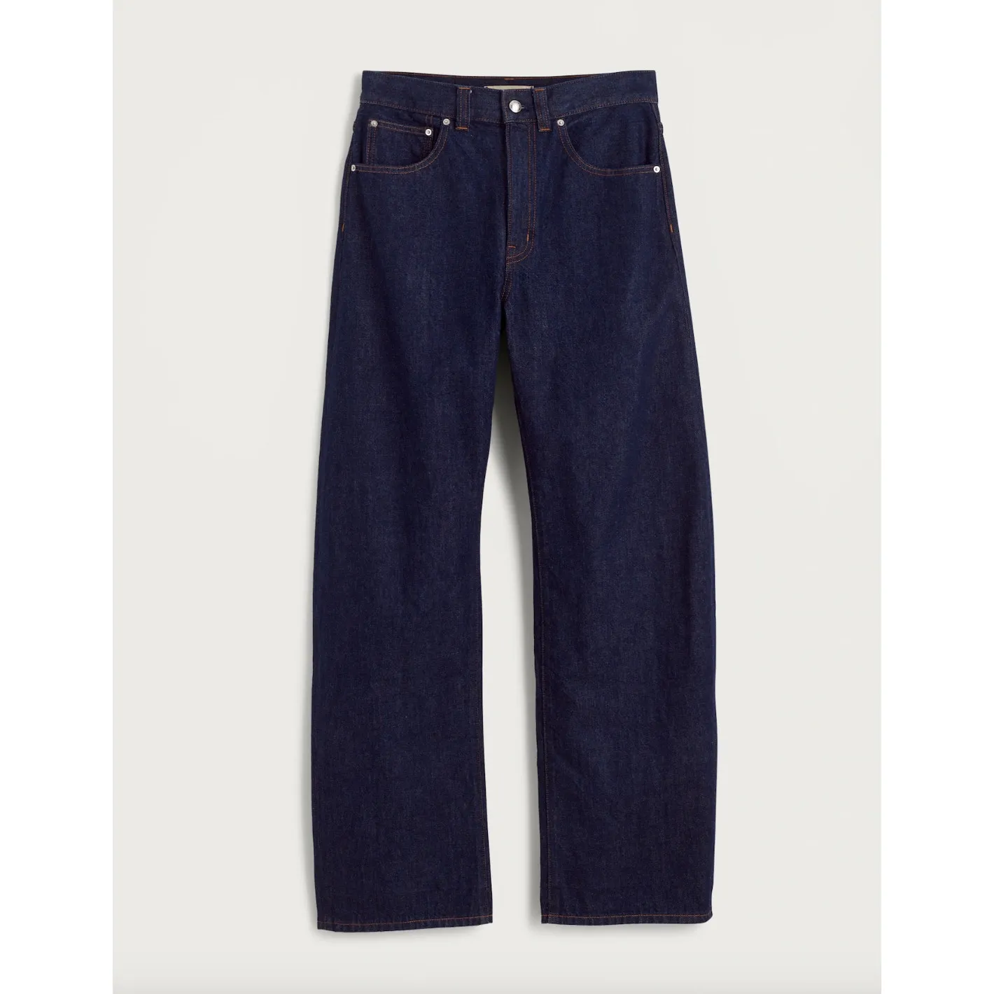 Madewell The Balloon Jean Rinse Wash Dark Blue Rigid High Rise Barrel US 26 NWT - Image 5