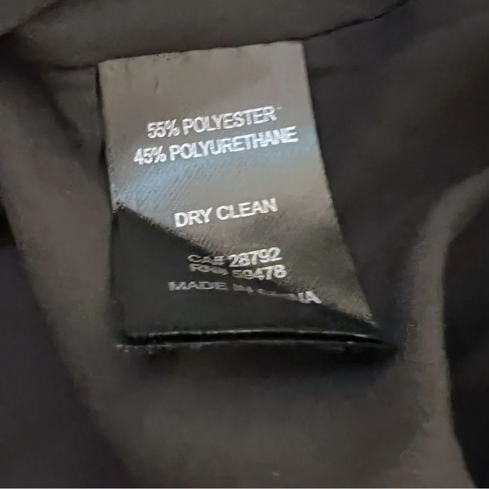 Joie Black Faux Leather  Lined Jacket Size M - Image 8