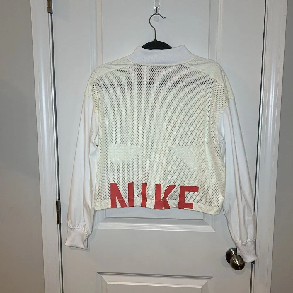 Nike  Women’s Windbreaker Jacket Large Mesh Cropped - Image 2