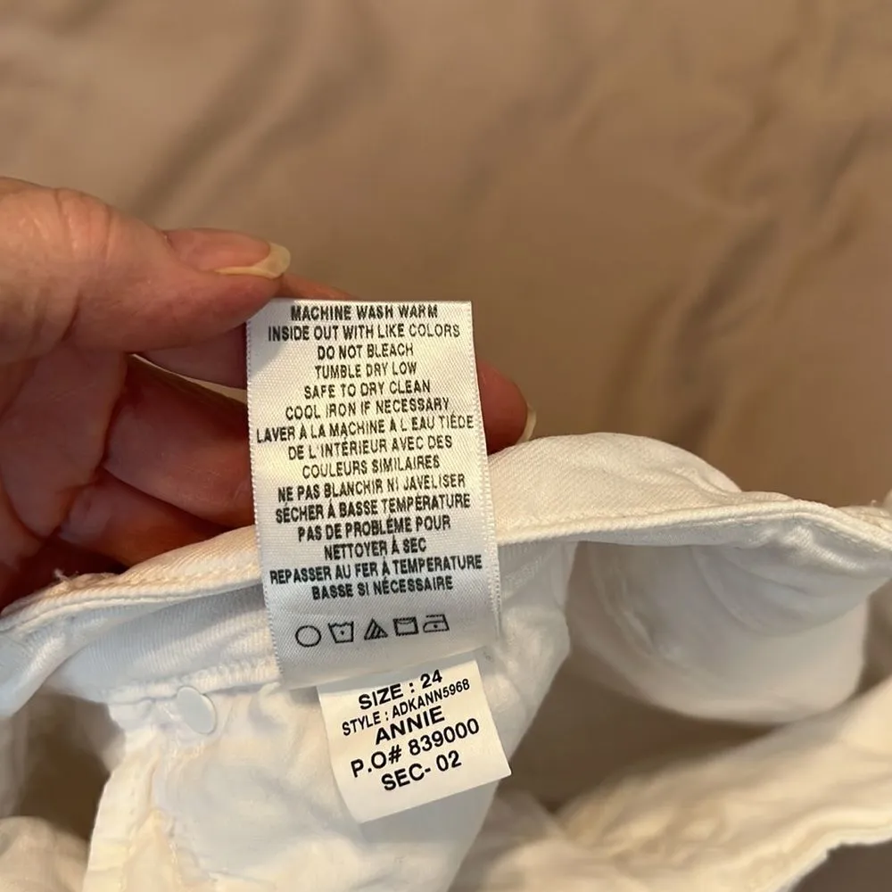 Joes Jeans women’s Annie white skinny stretch size 24 EUC - Image 5