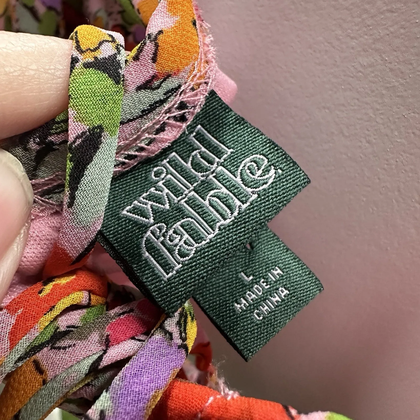 Wild Fable Puff Bralette‎ Top Large Floral Eyelet Summer Beach Colorful - Image 5