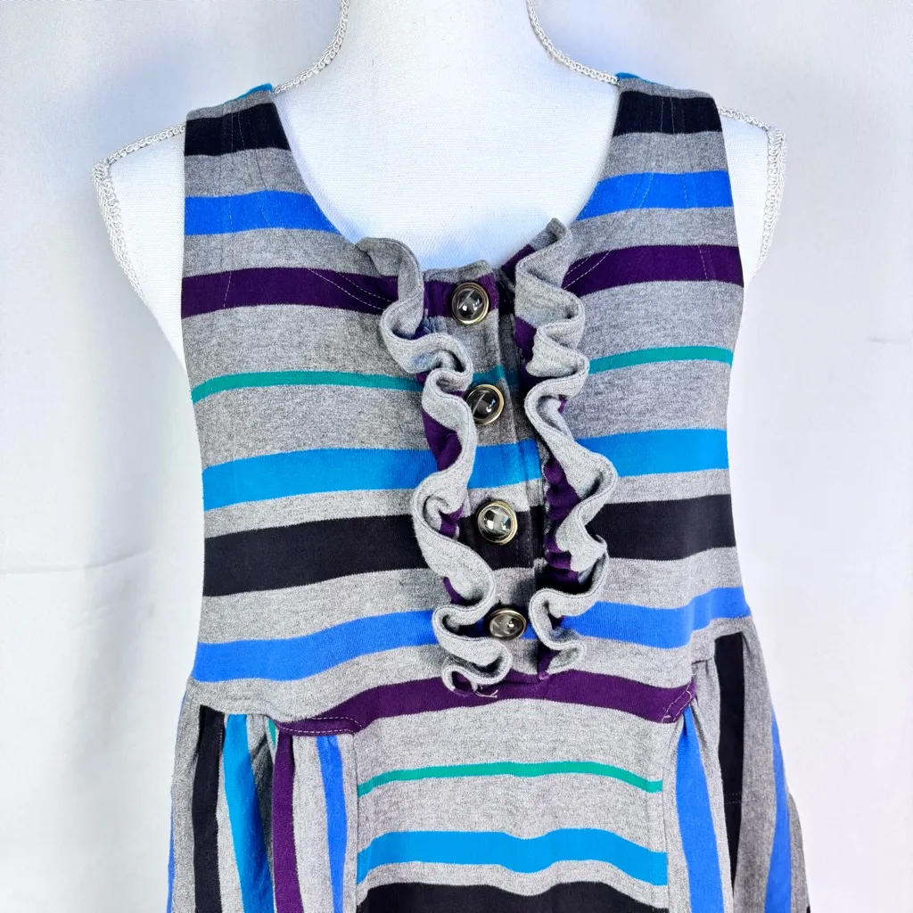 Marc by Marc Jacobs striped dress with ruffle and button accents Size M - Image 5