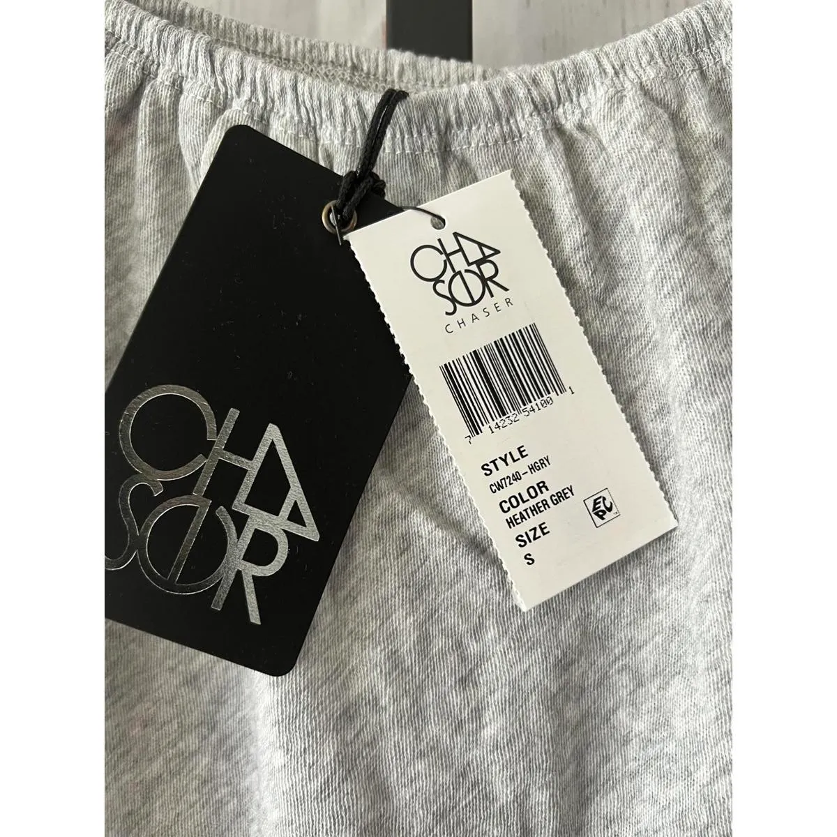 Chaser Women's Heather Grey Off-Shoulder Top - Size S - Image 3