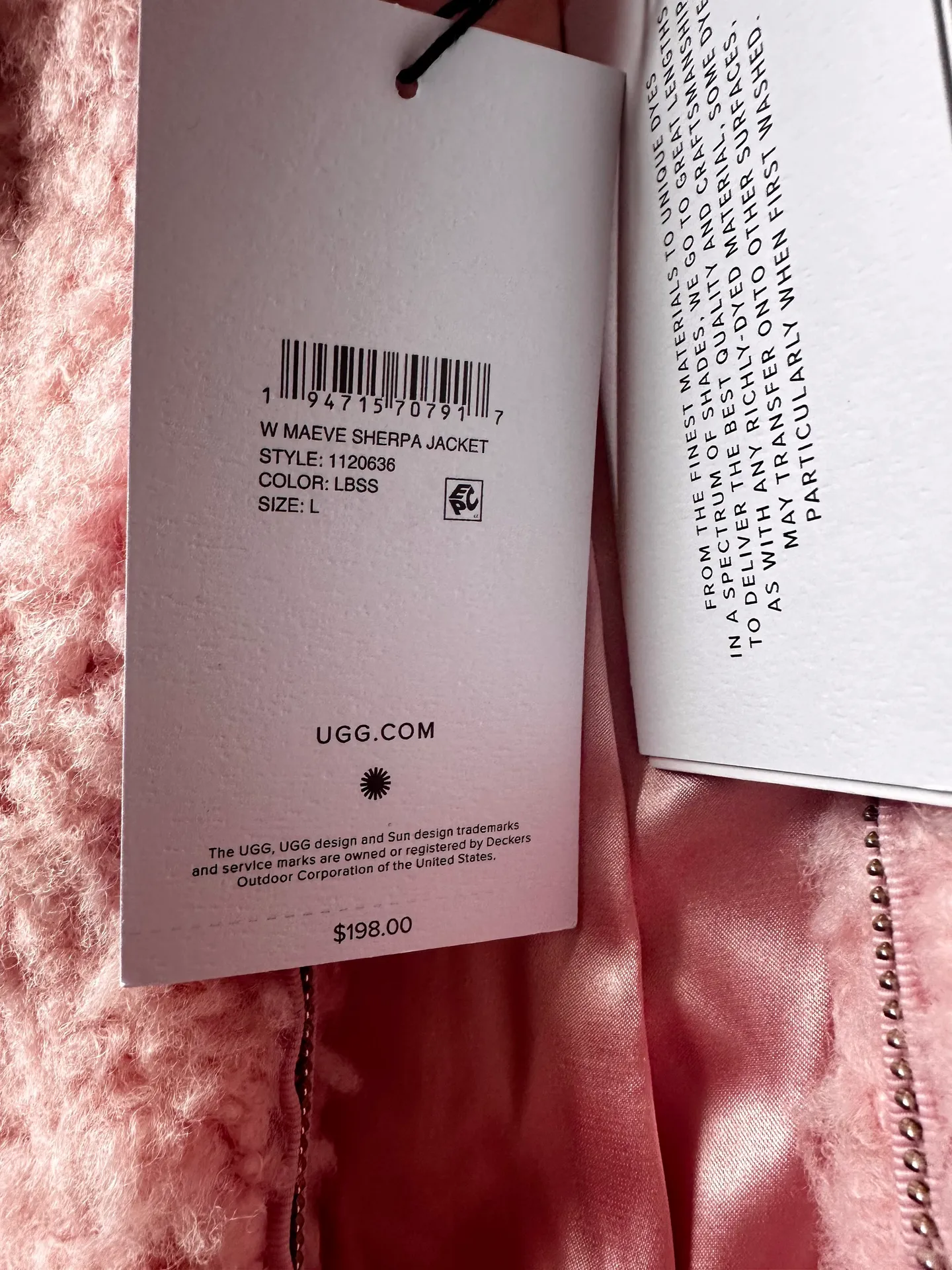 Pink Sherpa Jacket - Image 4