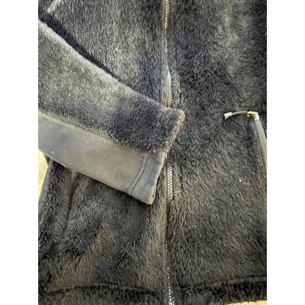 Patagonia Womens Black Fuzzy Full-Zip Hoodie Jacket Size M Polyester Warm & Soft - Image 11