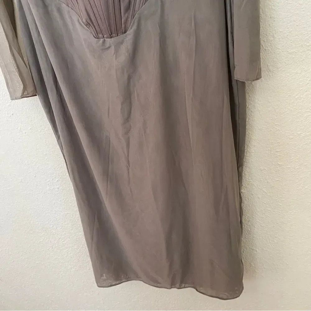 House of CB‎ 'Safran' Mocha Corset Midi Dress NWOT size XL - Image 13