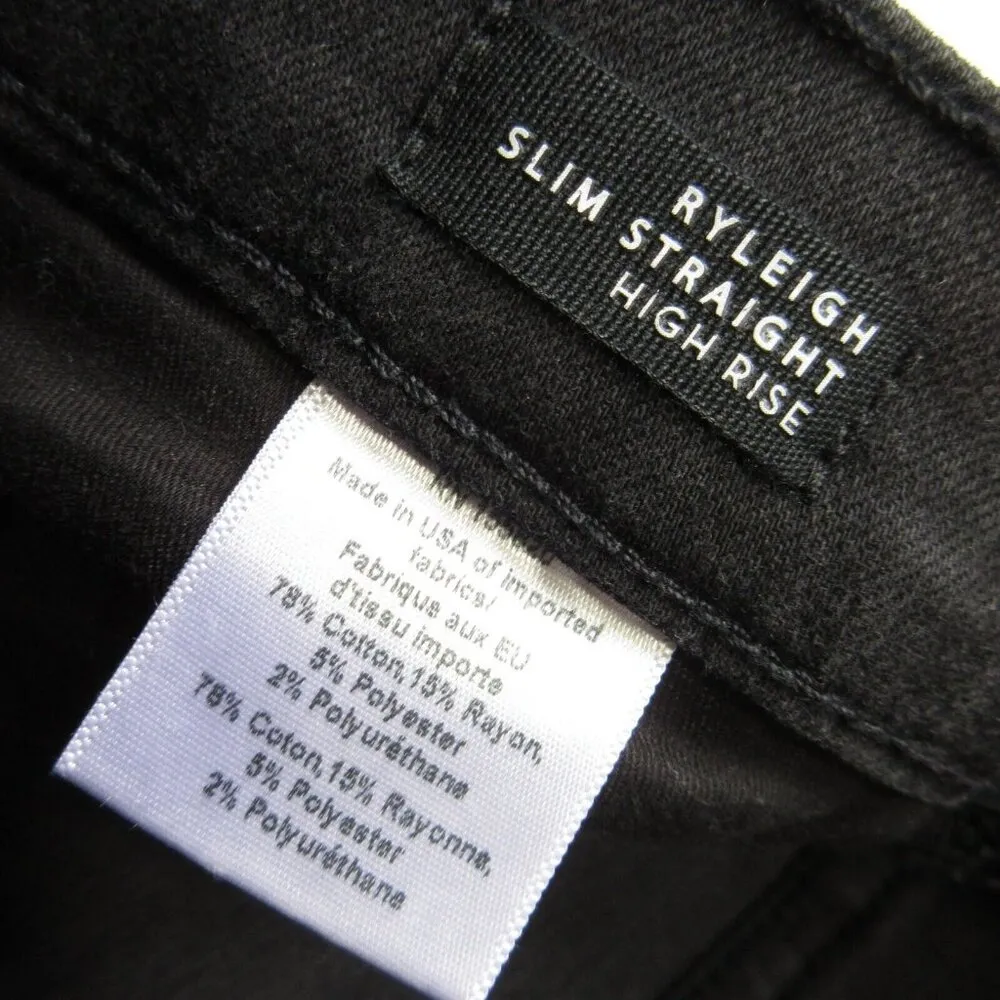 NWT Veronica Beard Ryleigh Slim Straight in Washed Black Stretch Jeans 26 / 2 - Image 5