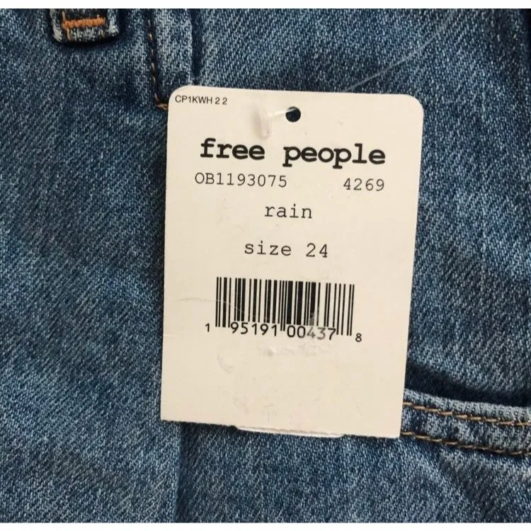 NWT Free People Denim Cosmico Flirt Skirt Size 24 - Image 4