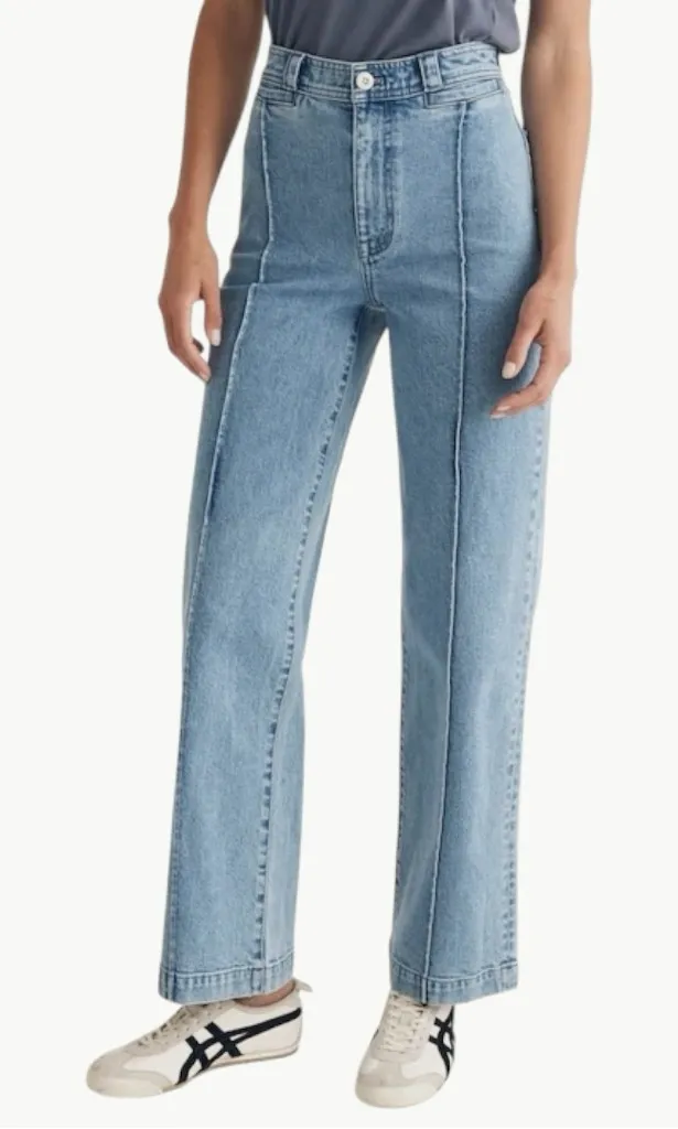 Madewell The Perfect Vintage Wide-Leg Front Seam Jean | Sz 28 | Paradelle Wash - Image 2