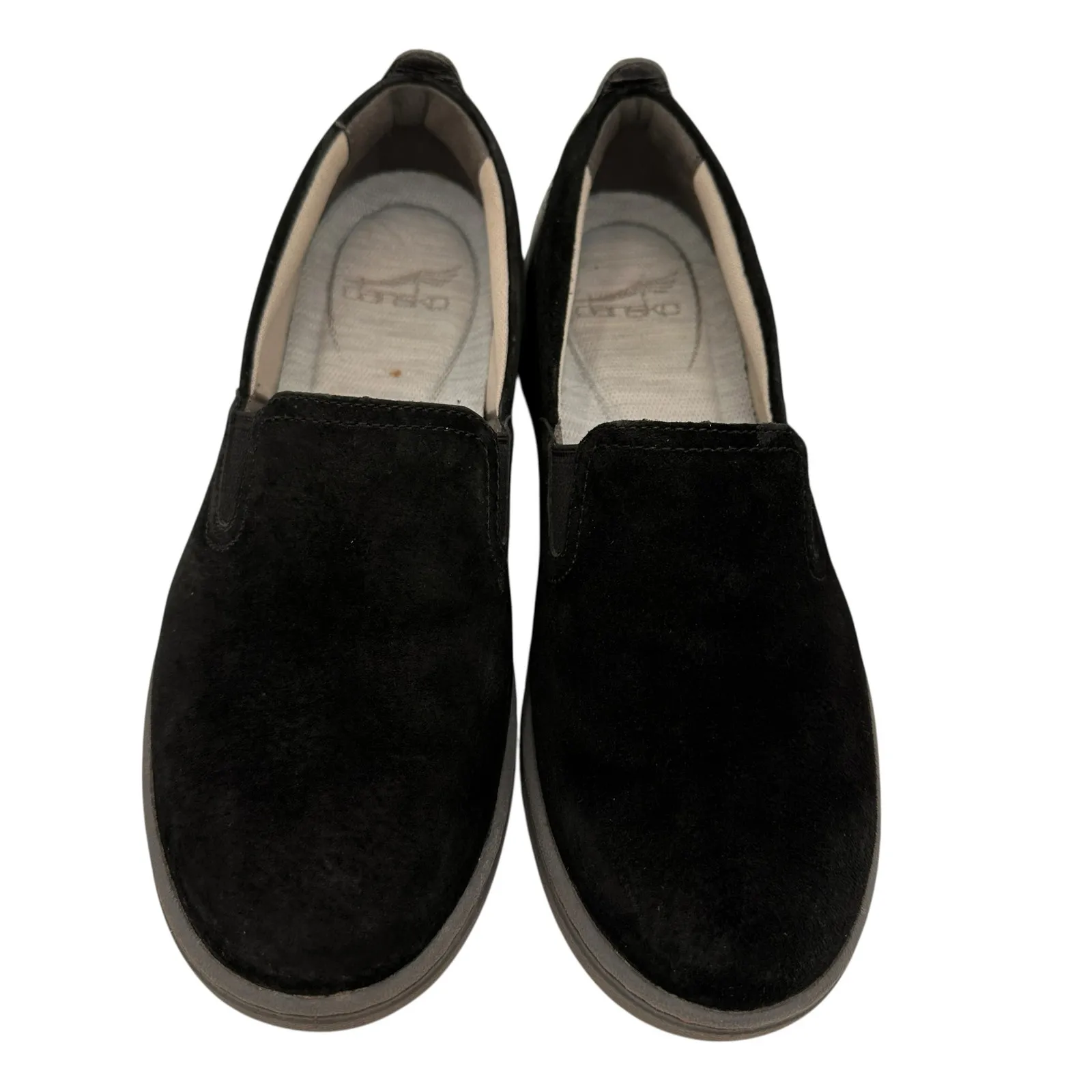 Dansko Women's Black Leather Halle Slip On Clog Sneakers Size 38 / 8 - Image 4