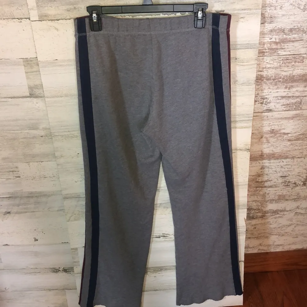 PINK VICTORIA’S SECRET sweatpants gray blue and burgundy size small boyfriend​​​ - Image 7