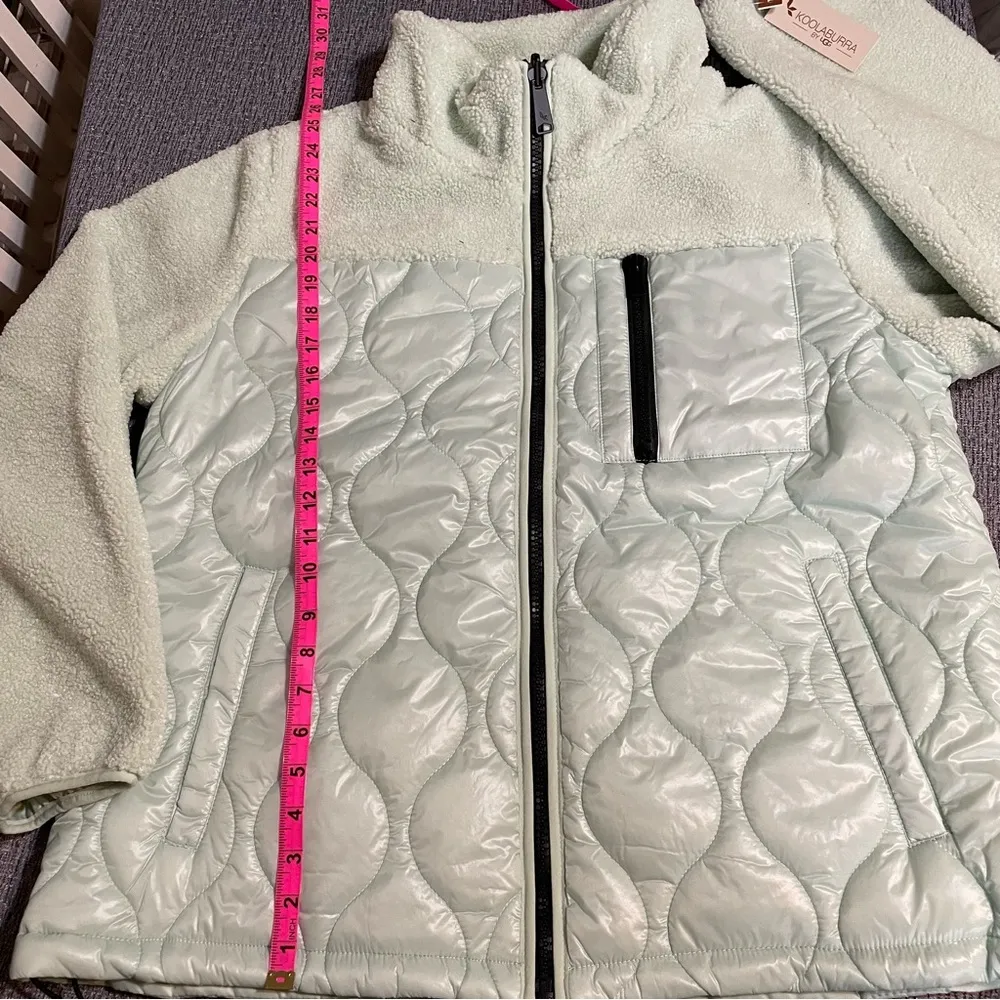 Koolaburra by UGG Women’s Mixed Media Fleece Jacket Green Size XL - Image 15