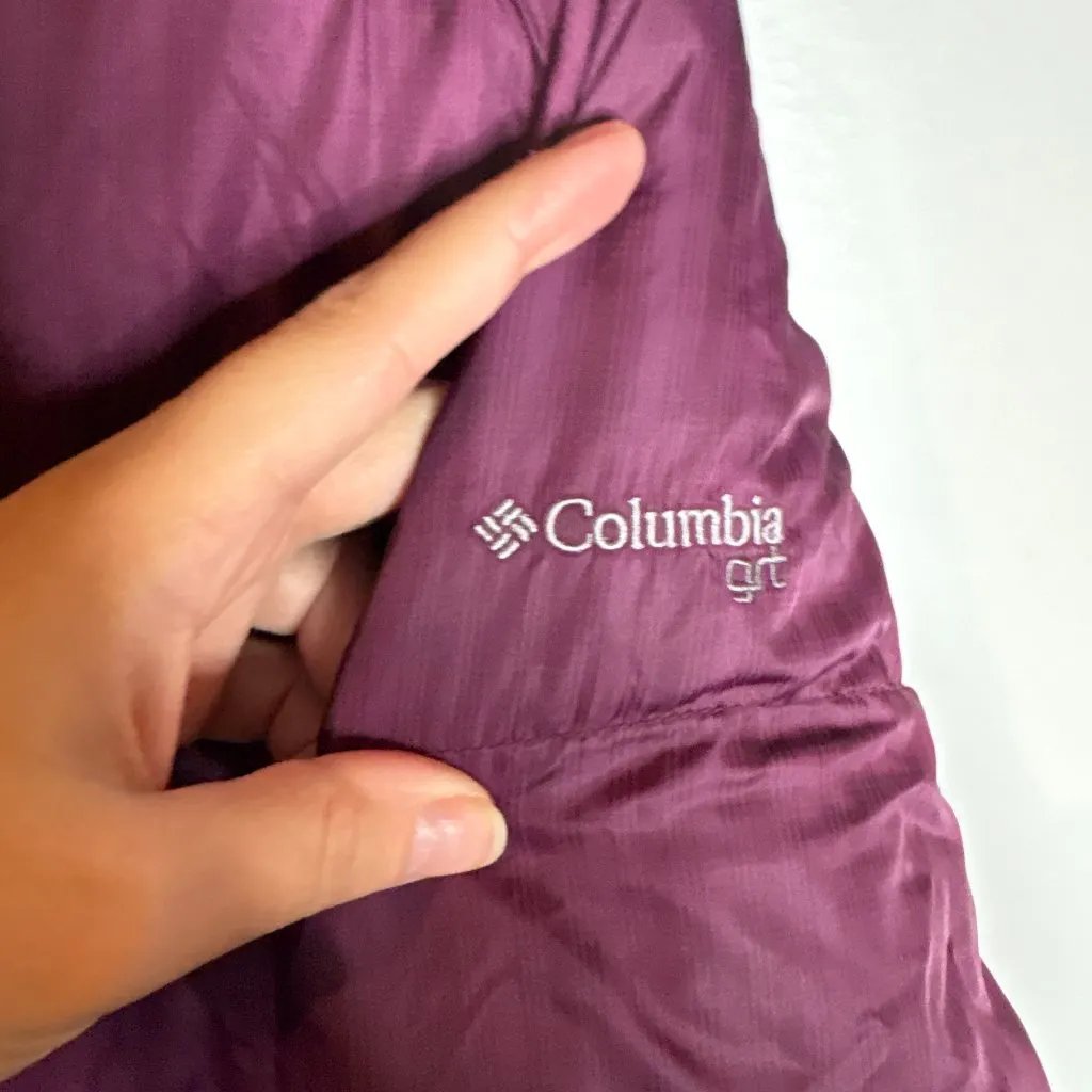Columbia GRT purple plaid down winter coat - Image 2