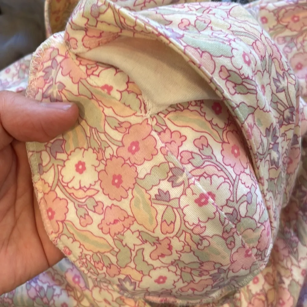 Vintage Adrienne Vittadini Floral Cottogecore Dress Shoulder Pads Sz S - Image 7