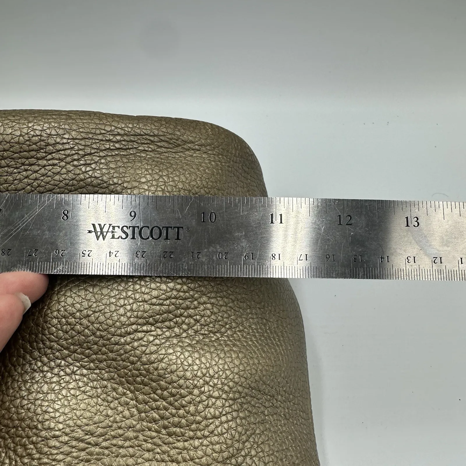 Vntg Rare BRIGHTON Gold Buckle Leather Hobo Handbag Purse - Image 13