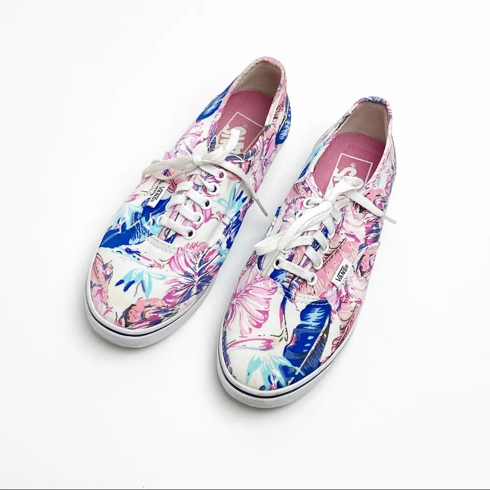 VANS Tropical Old Skool Skater Canvas Tennis Shoes, Size 5 - Image 4