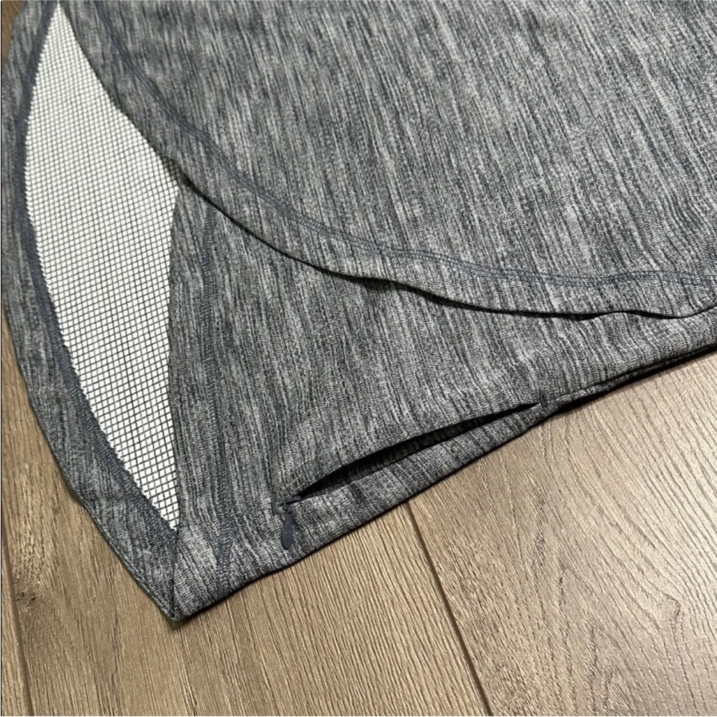 IBKUL Long Sleeve Thumbhole Golf Pullover Black Heather Gray Size Medium - Image 8